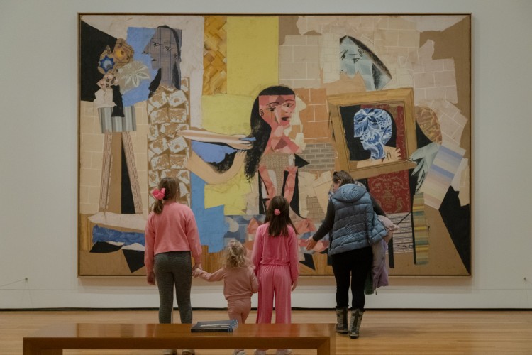 Guests view "Women at Their Toilette"